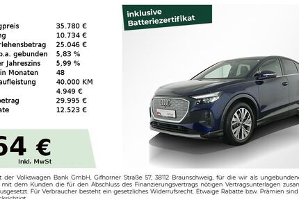 Audi Q4 e-tron 65.650 km 34.480 &euro; Nürnberg 90431