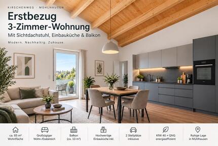 Wohnung Mühlhausen - 3 Zimmer, 85 m&sup2;, 1.100&euro; | Angebot:27577749