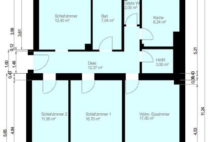 Wohnung Nürnberg Gärten bei Wöhrd - 4 Zimmer, 92 m&sup2;, 1.600&euro; | Angebot:27605198