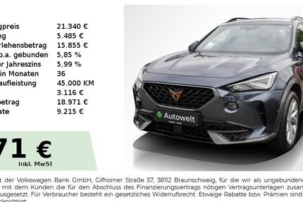 Cupra Formentor 62.450 km 21.340 &euro; Baiersdorf 91083