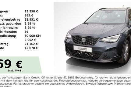 Seat Arona 7.699 km 19.950 &euro; Lauf an der Pegnitz 91207