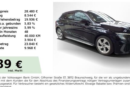 Audi A3 75.800 km 28.480 &euro; Nürnberg 90431