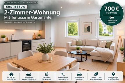 Wohnung Mühlhausen - 2 Zimmer, 54 m&sup2;, 700&euro; | Angebot:27545094