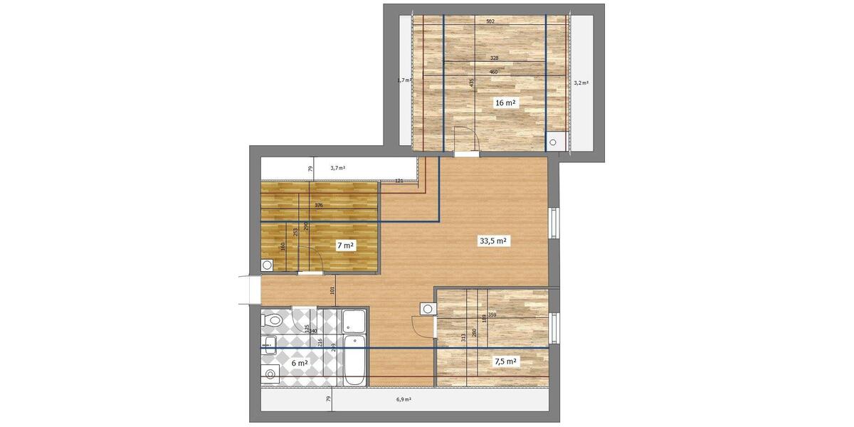 Dachgeschoßwohnung Heßdorf - 3 Zimmer, 70 m&sup2;, 690&euro; | Angebot:27622519
