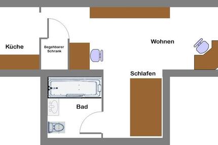 Wohnung Erlangen Am Anger - 1 Zimmer, 28 m&sup2;, 560&euro; | Angebot:27621596
