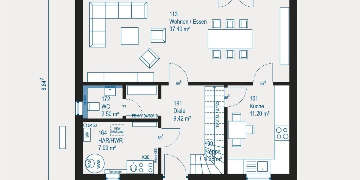 Individuell geplantes Einfamilienhaus in Uttenreuth - Raum für Ihre Wünsche - Einfamilienhaus Uttenreuth | Angebot:27480025