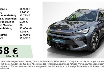 Cupra Formentor 18.250 km 35.450 &euro; Baiersdorf 91083