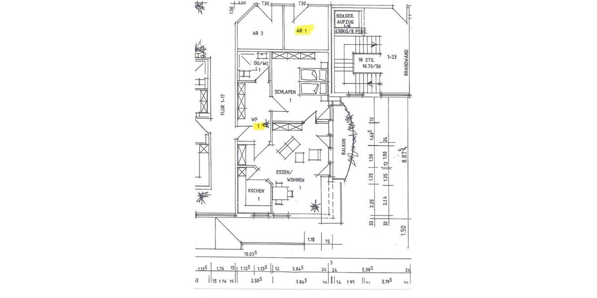 Dachgeschoßwohnung Hirschaid - 2 Zimmer, 70 m&sup2;, 675&euro; | Angebot:27605127