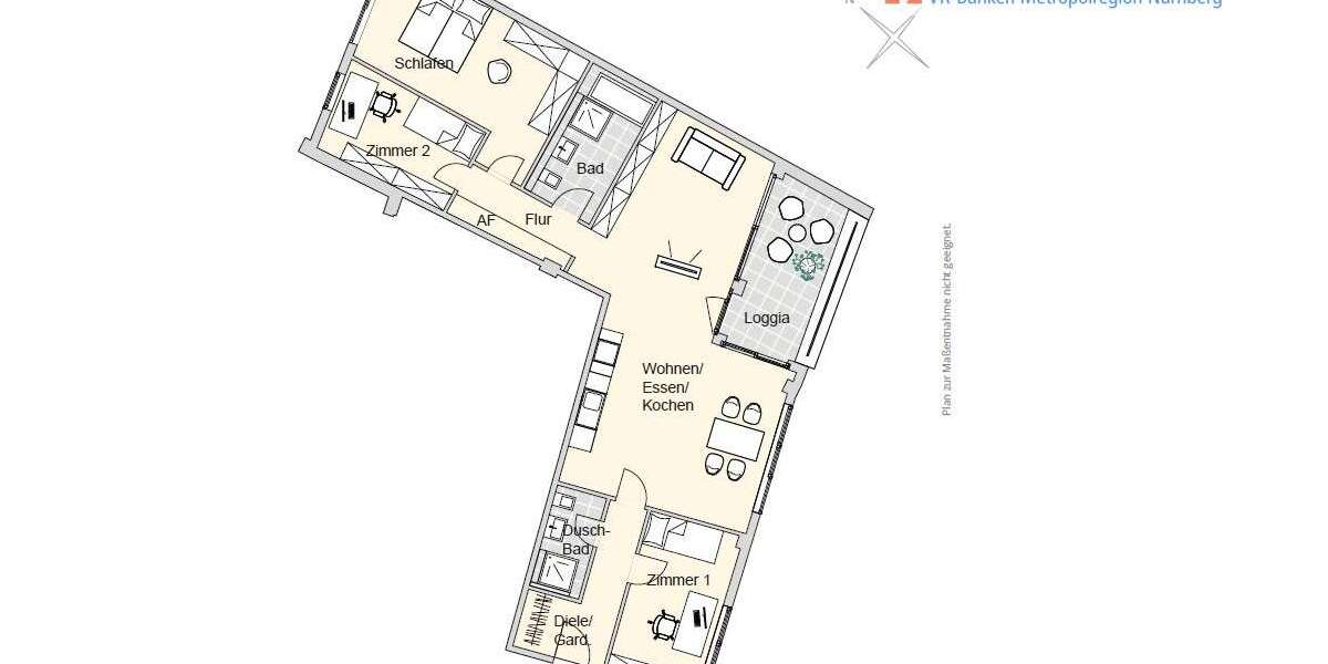 Etagenwohnung Nürnberg Herrnhütte - 4 Zimmer, 109 m&sup2;, 715.993&euro; | Angebot:18308965