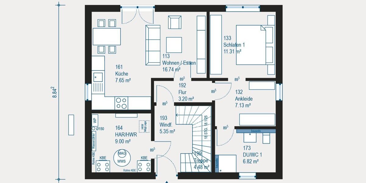 Modernes Mehrfamilienhaus mit flexibler Raumgestaltung in Nürnberg - Mehrfamilienhaus, Wohnhaus Nürnberg Holzheim | Angebot:27285029