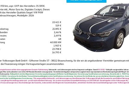 VW Golf 2.950 km 22.411 &euro; Fürth 90762