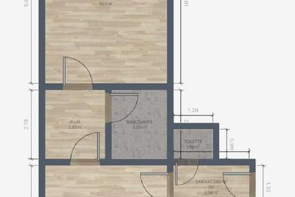 Wohnung Nürnberg Gärten bei Wöhrd - 2 Zimmer, 58 m&sup2;, 950&euro; | Angebot:27597888
