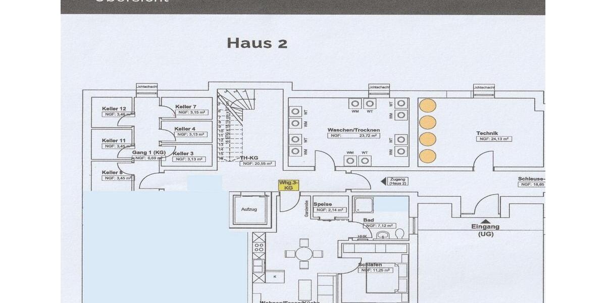 Erdgeschoßwohnung Mühlhausen - 2 Zimmer, 54 m&sup2;, 700&euro; | Angebot:27607564