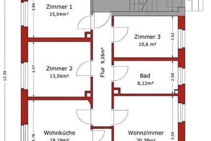 Wohnung Mühlhausen - 5 Zimmer, 111 m&sup2;, 950&euro; | Angebot:27612384