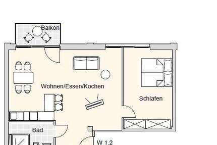 Wohnung Nürnberg Herrnhütte - 2 Zimmer, 68 m&sup2;, 401.401&euro; | Angebot:12638585