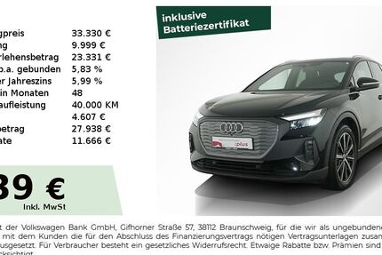 Audi Q4 e-tron 35.950 km 32.330 &euro; Nürnberg 90431