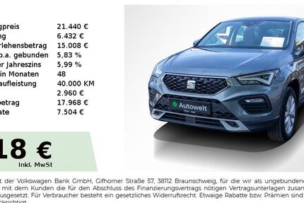 Seat Ateca 82.450 km 20.940 &euro; Nürnberg 90431