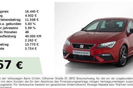 Seat Leon 82.950 km 16.440 &euro; Nürnberg 90431