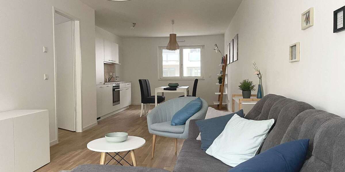 Etagenwohnung Erlangen Sebaldussiedlung - 2 Zimmer, 60 m&sup2;, 982&euro; | Angebot:27644255