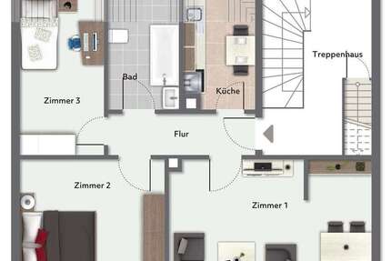Wohnung Fürth Altstadt - 3.5 Zimmer, 71 m&sup2;, 182.000&euro; | Angebot:27128602